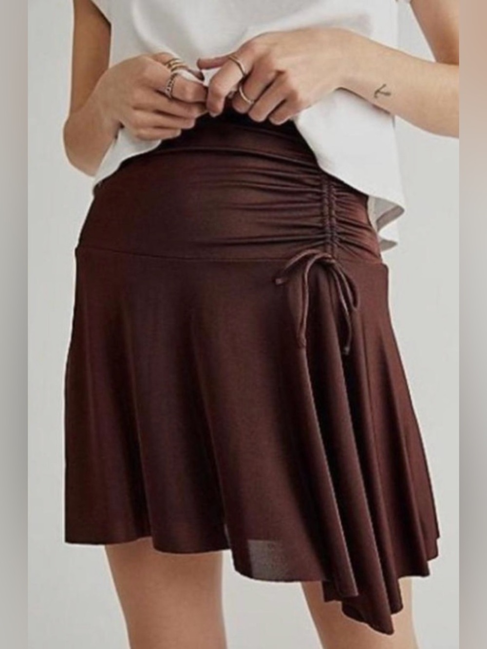 Free People Who's That Mini Skirt Size S 13.5in waist before stretch